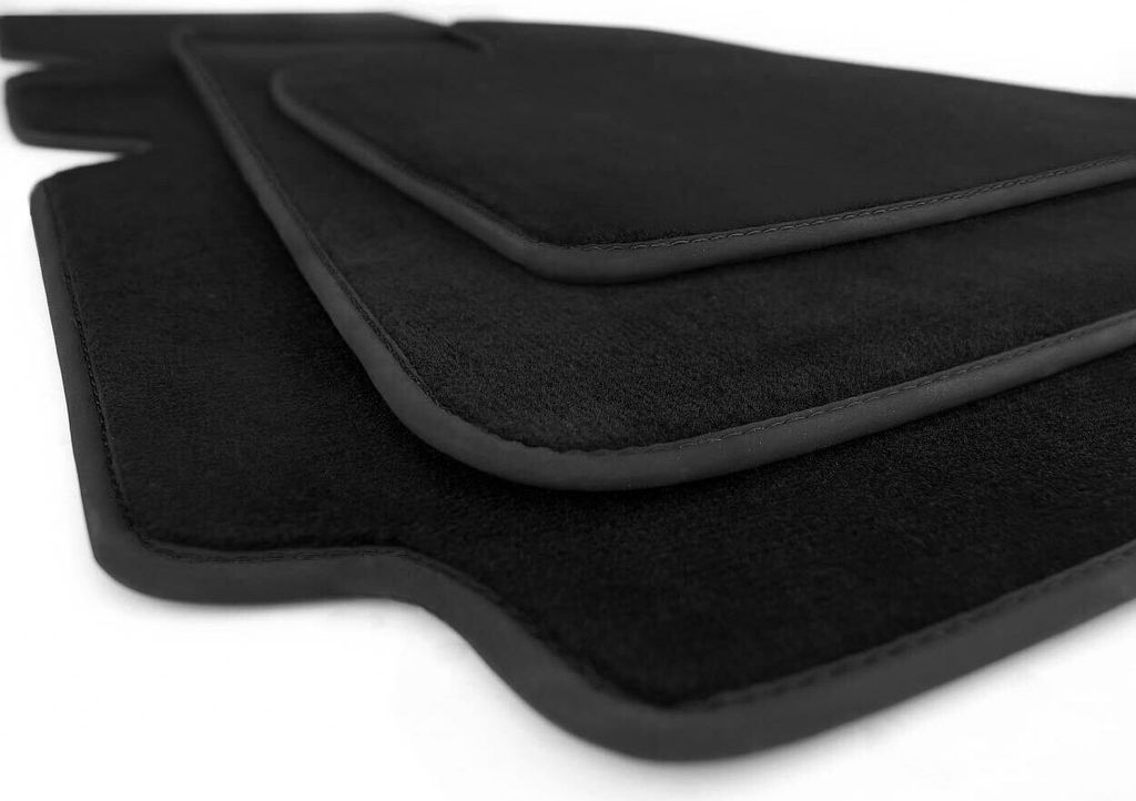 Fußmatten Tesla Model S Velours Autoteppich Tuning Zubehör Automatten Set Komplett Schwarz