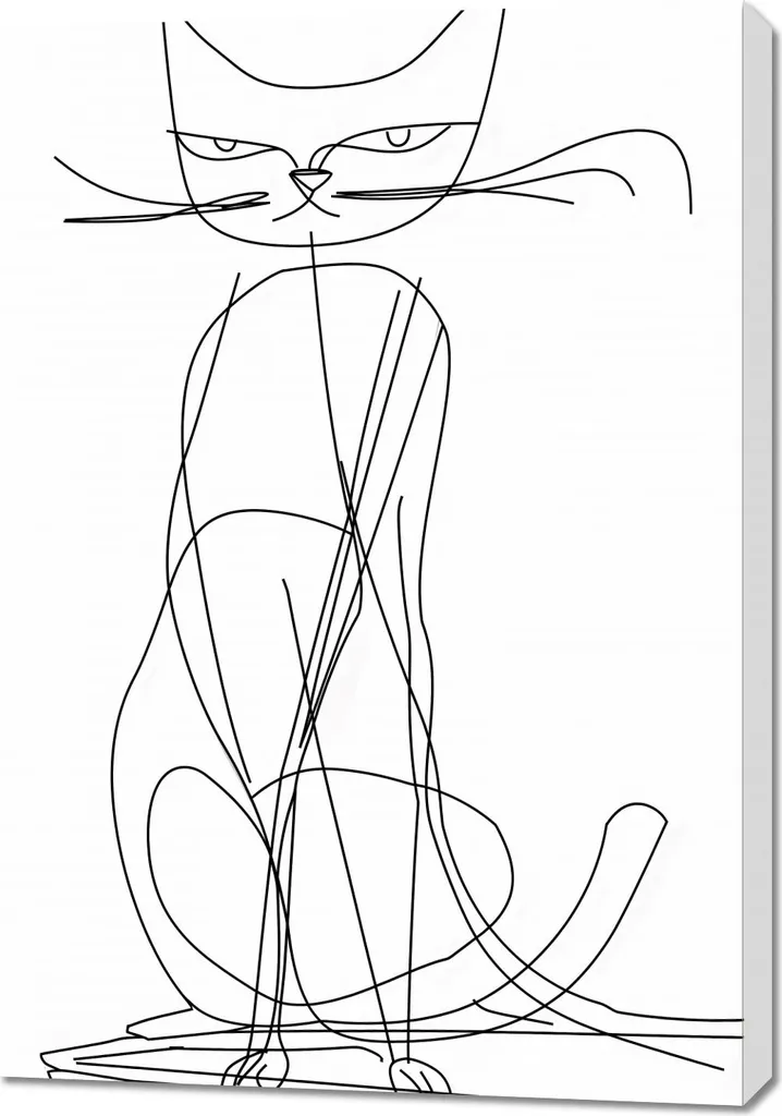 Déco murale chat 70x100 cm : sublimez vos murs vides avec élégance