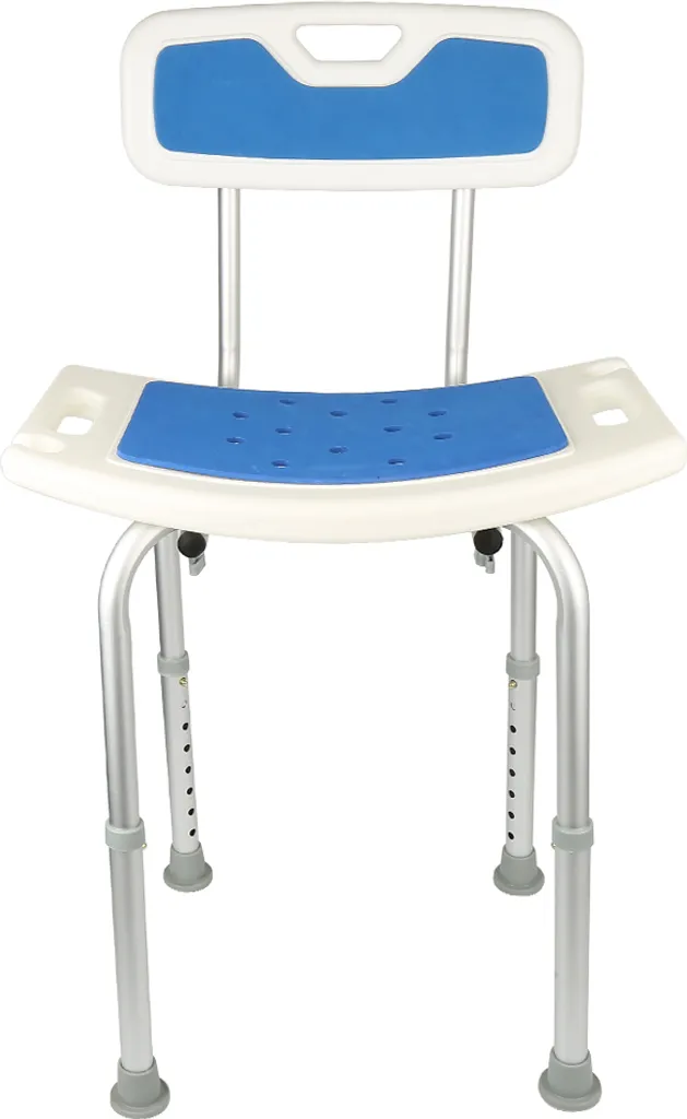 Chaise de douche réglable avec dossier et tabouret de bain ergonomique