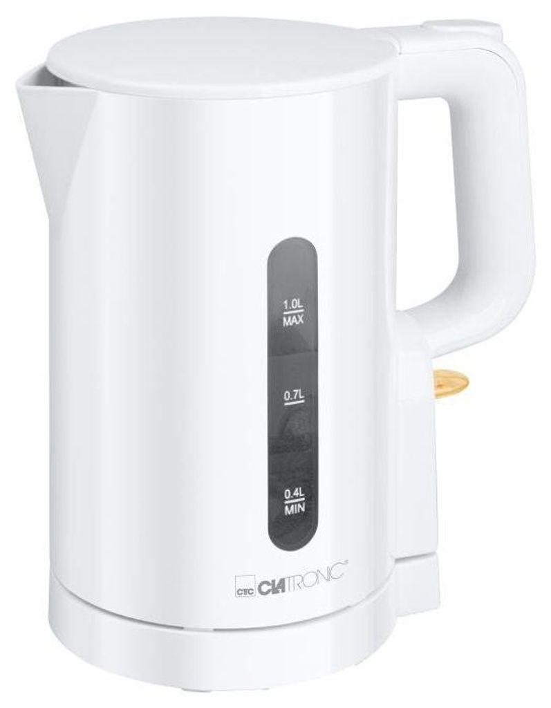 Clatronic WK 3834, 1 l, 900 W, Biały, Wskaźnik poziomu Zdjęcie produktu 