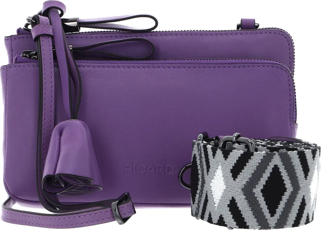 Petit sac à épaule Bella en cuir violet pourpre pour femme style moderne