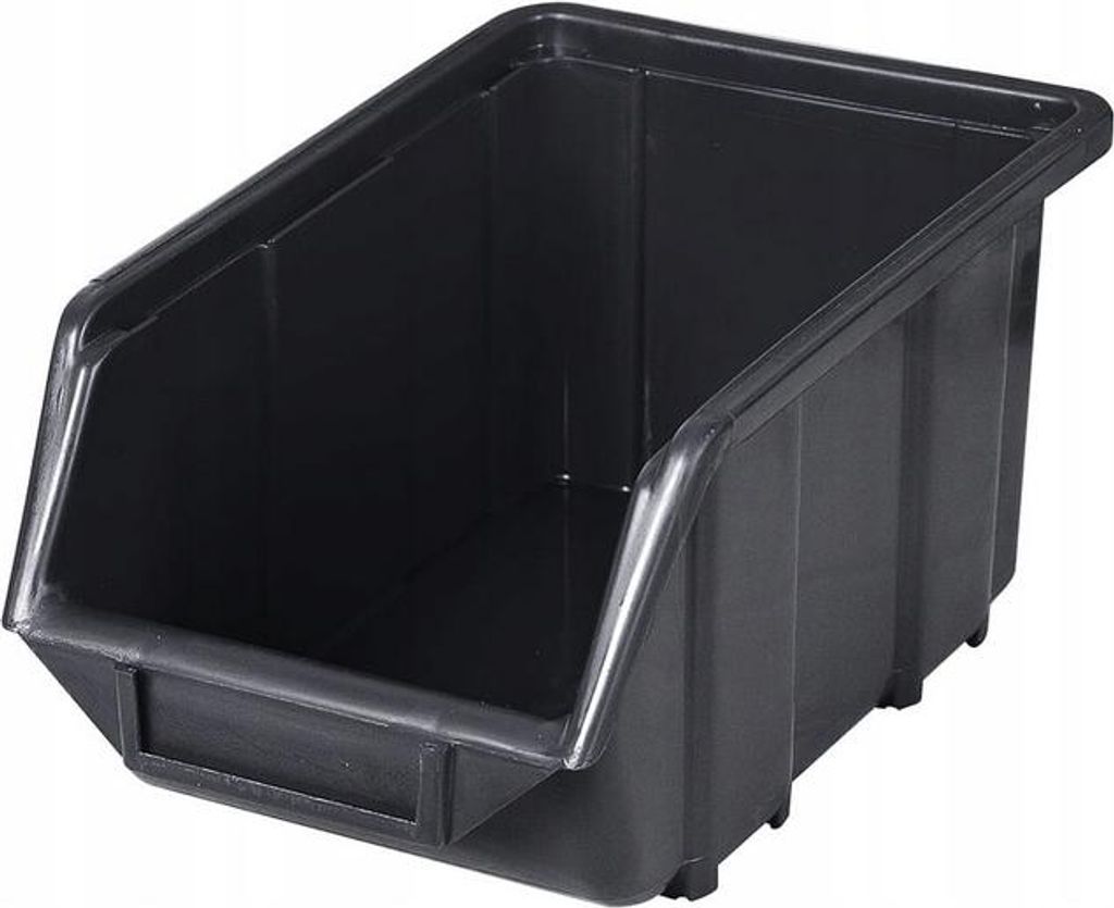 Aufbewahrungsbox Ecobox FEINZ - 220x350x165 mm - Groß - Schwarz - Praktisch und Vielseitig