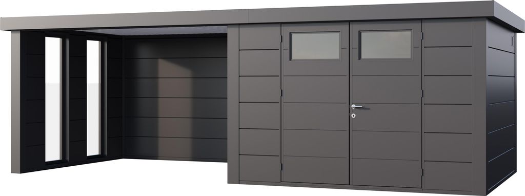 Telluria Metallgerätehaus Classico 3330 mit Lounge Anbau Produktbild 