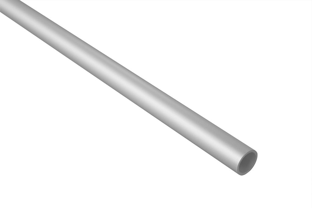 2 Meter | Rundrohr | Alu | eloxiert | belastbar | Effector | 12mm | B43 | silber