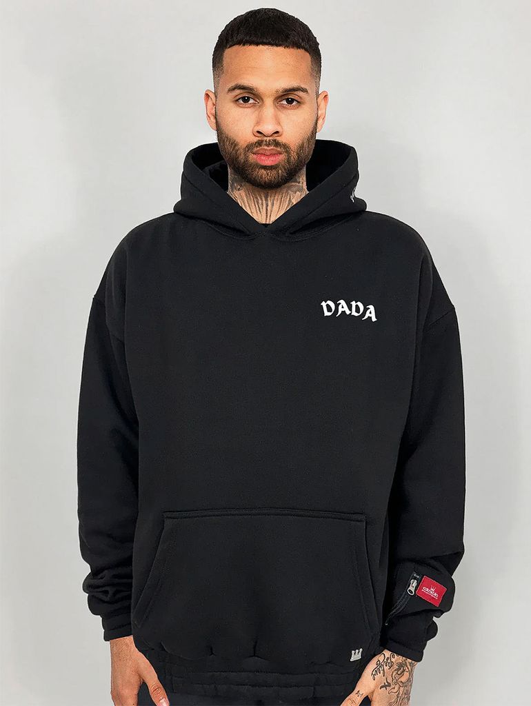 DADA Supreme Oversize Hoodie mit Print und Ärmeltasche Größe: XXL