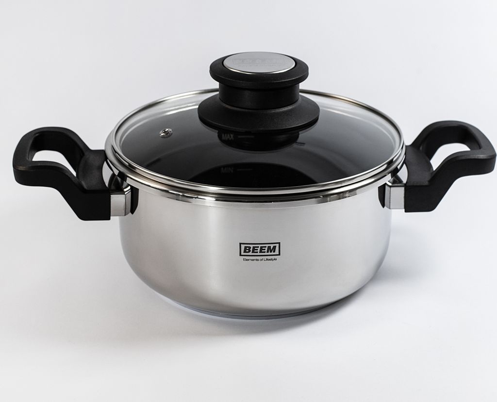 BEEM Vitatherm Schnellkochtopf Set 4L – Edelstahl, Antihaft Produktbild 