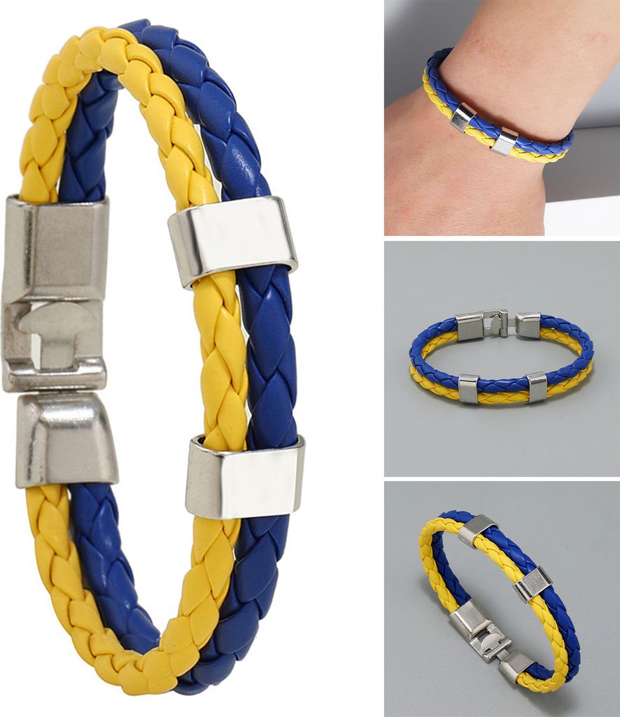 Geflochtenes Armband, auffälliges, verschleißfestes, leichtes Herren-Armband aus Kunstleder für Herren