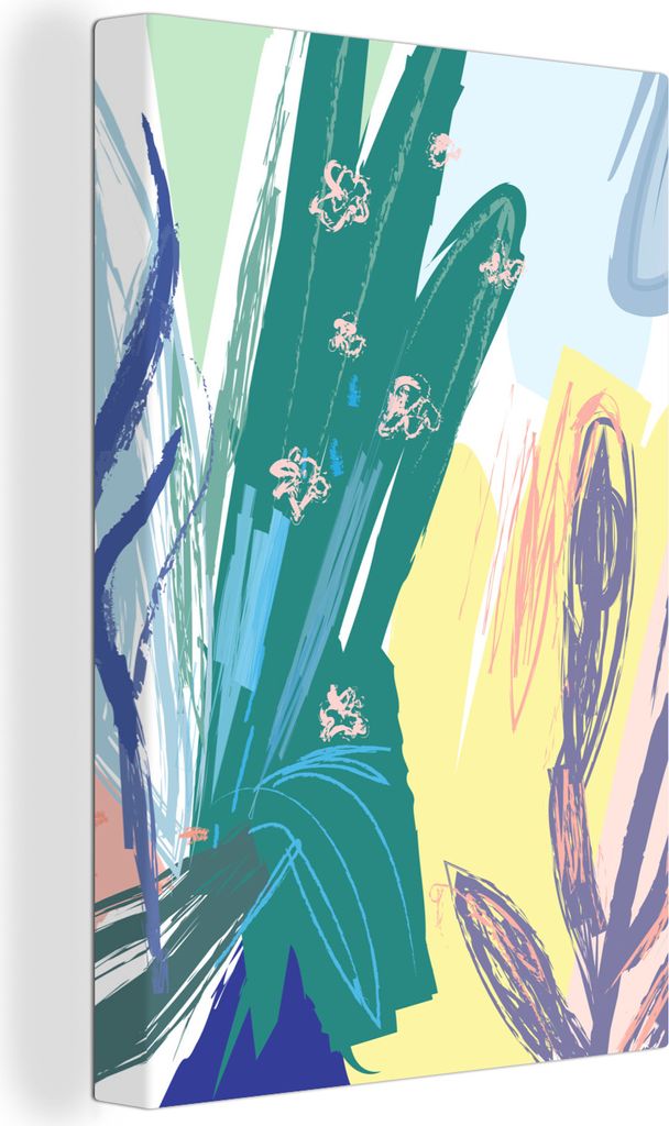 OneMillionCanvasses - Leinwandbilder - 90x140 cm, Sommer - Grün - Pflanze, Wandbilder Kunstdruck Wanddekoration - Wandschmucke - Schlafzimmer