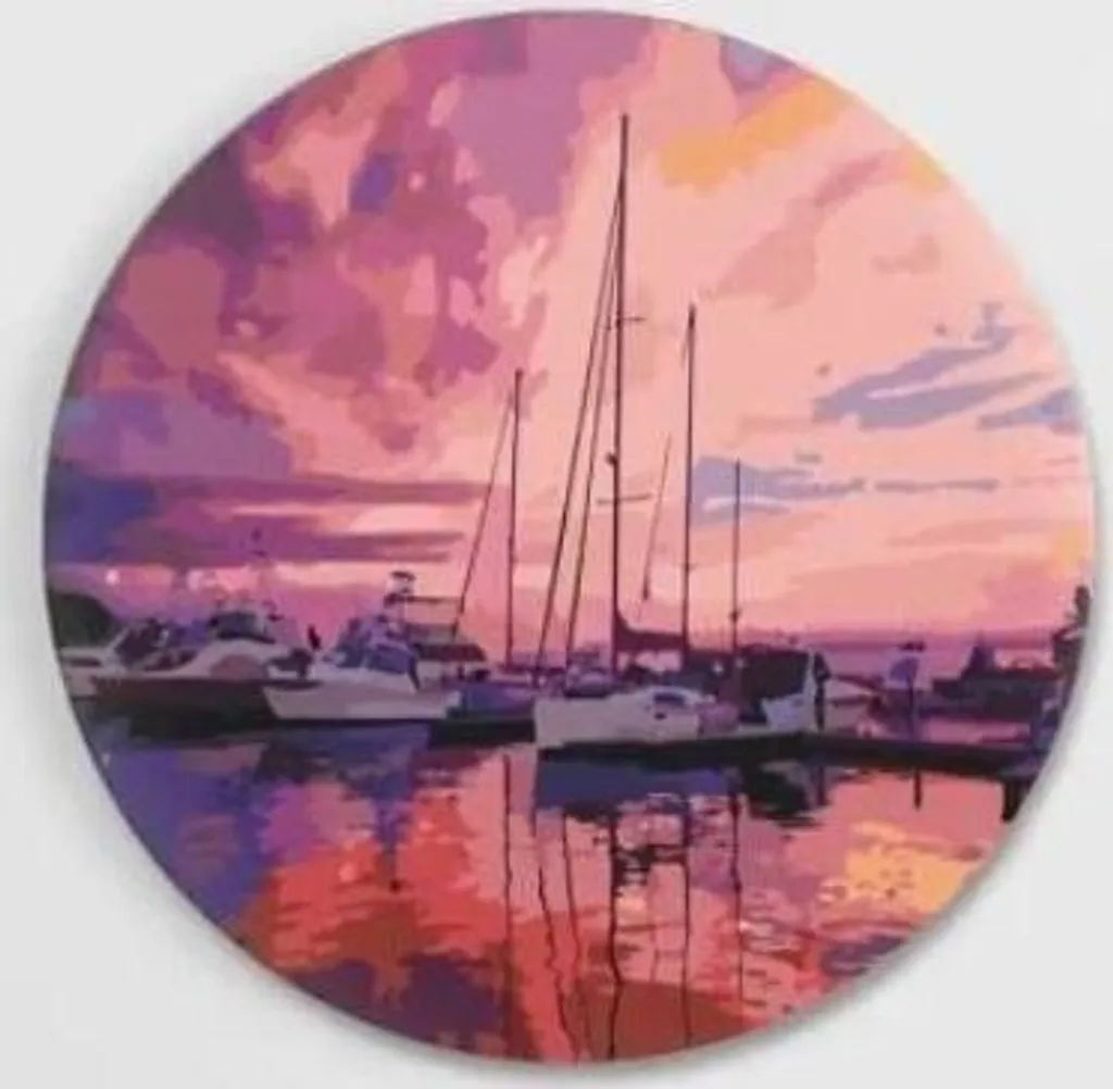 Activité détente Peinture par numéros - L'aube rose au Club DIY déco