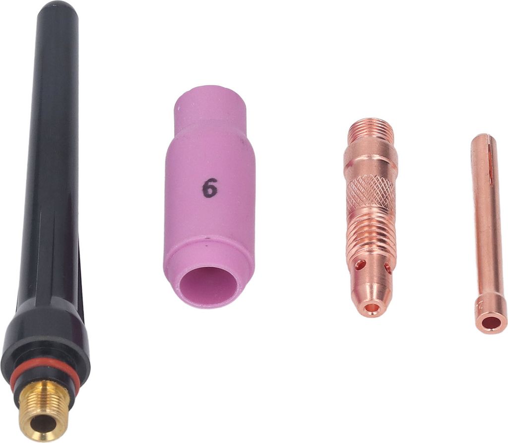 WIG Argon Lichtbogenschweißbrenner Zubehör Keramikdüse Elektrode Spannzange Langer Rücken Kappe Verbinder Kit