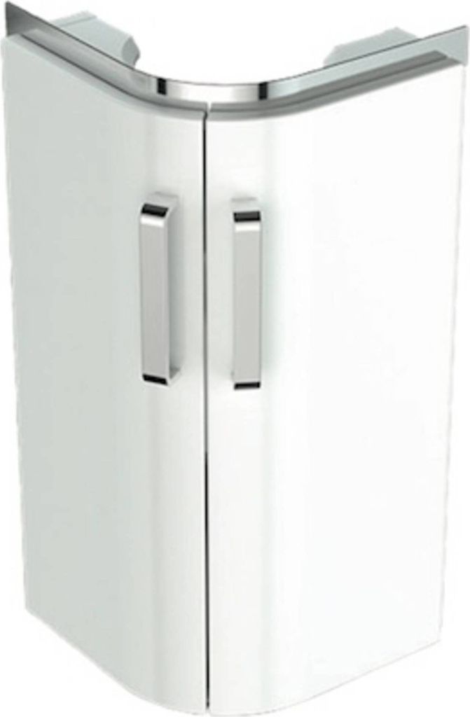 Geberit Eckhandwaschbecken-Unterschrank RENOVA COMPACT 425 x 604 x 330 mm Lack weiß hochglanz