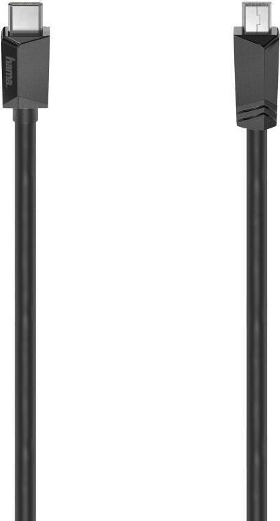 USB-C-Kabel, USB-C-Stecker - Mini-USB-Stecker, USB 2.0, 480 Mbit/s, 0,75 m (00200643)