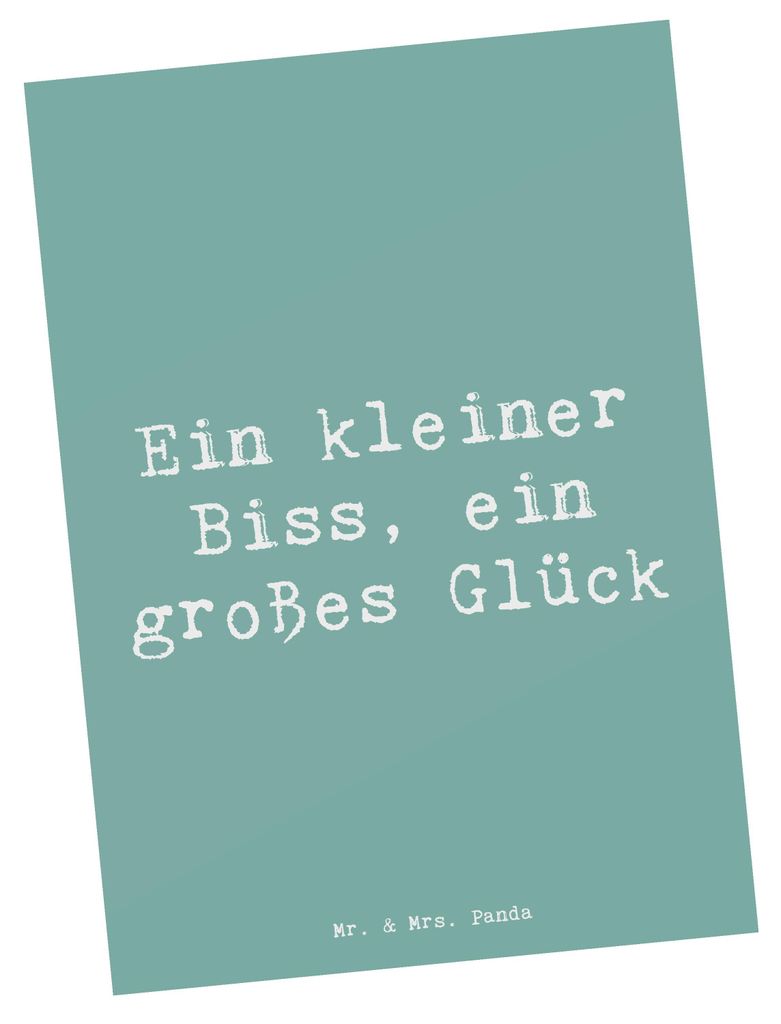 Mr. & Mrs. Panda Postkarte Spruch Malteser Glücks-Biss - Meeresbrise - Geschenk, Hunderasse, Inspiration, Hunderassen Charakter, Postkarten, Fotok...