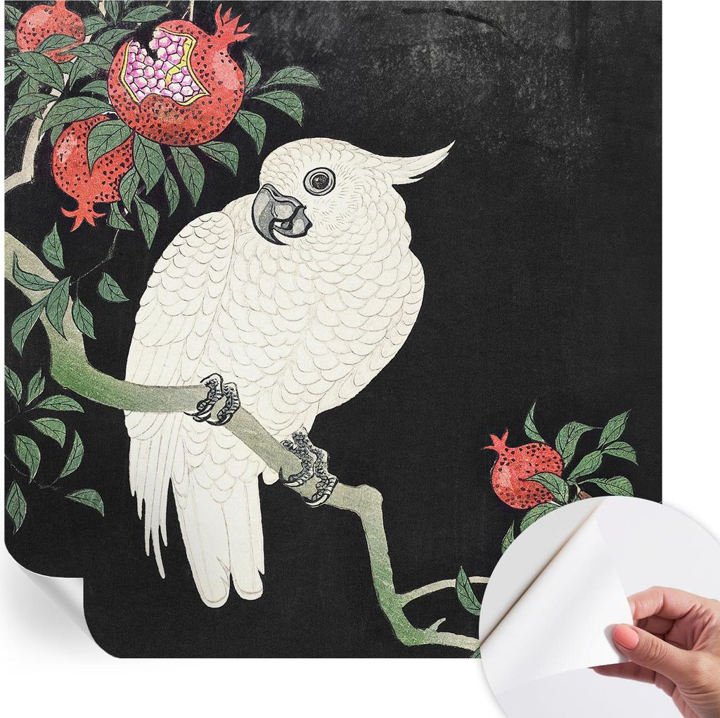 Selbstklebende Wandtapete - Dekorative Tapete für Wohnzimmer - Klebefolie für Wandbilder - Tapetenfolie für Wanddekoration - 250x250 cm - Granat...