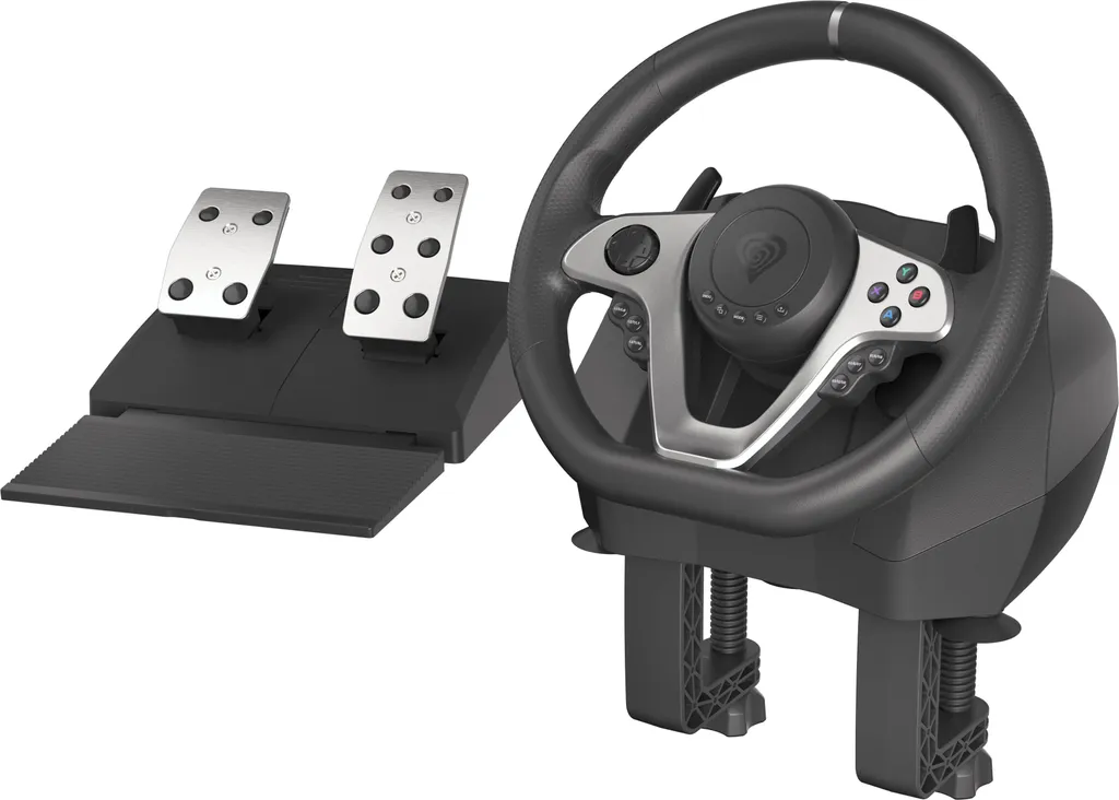Volant de Simulation Automobile Natec Seaborg 400 Idéal pour Setup Gaming