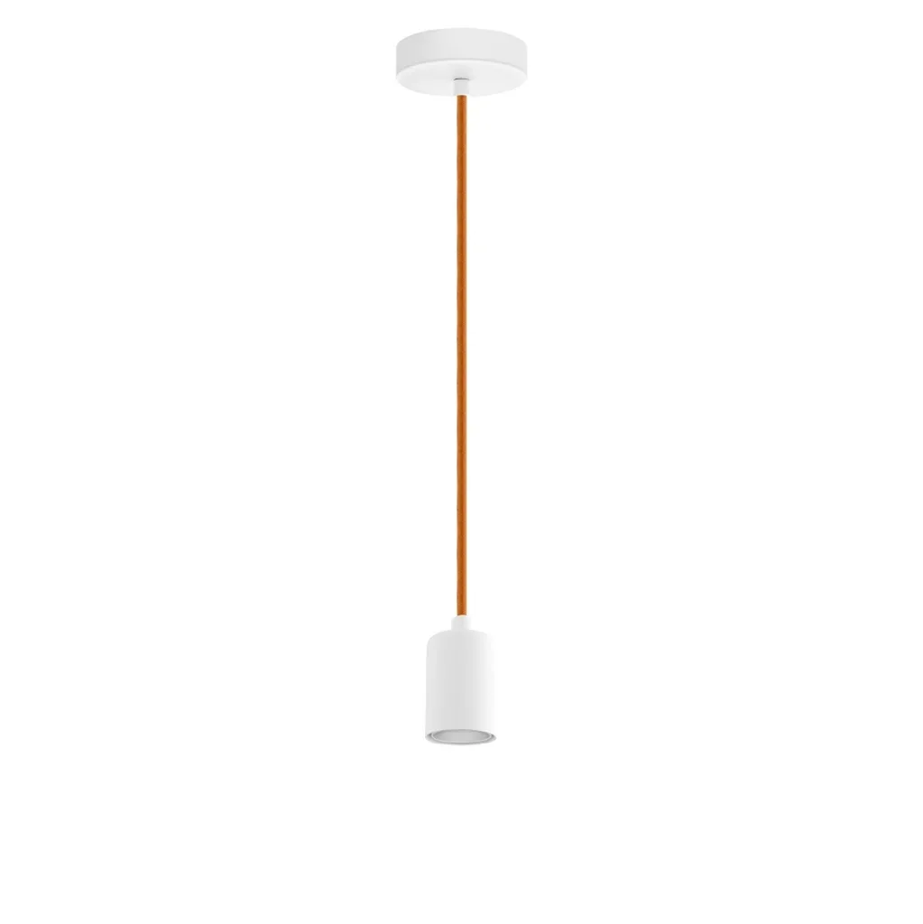 Eglo 32529 Yorth Lampada a Sospensione Bianca E27 Stile Vintage