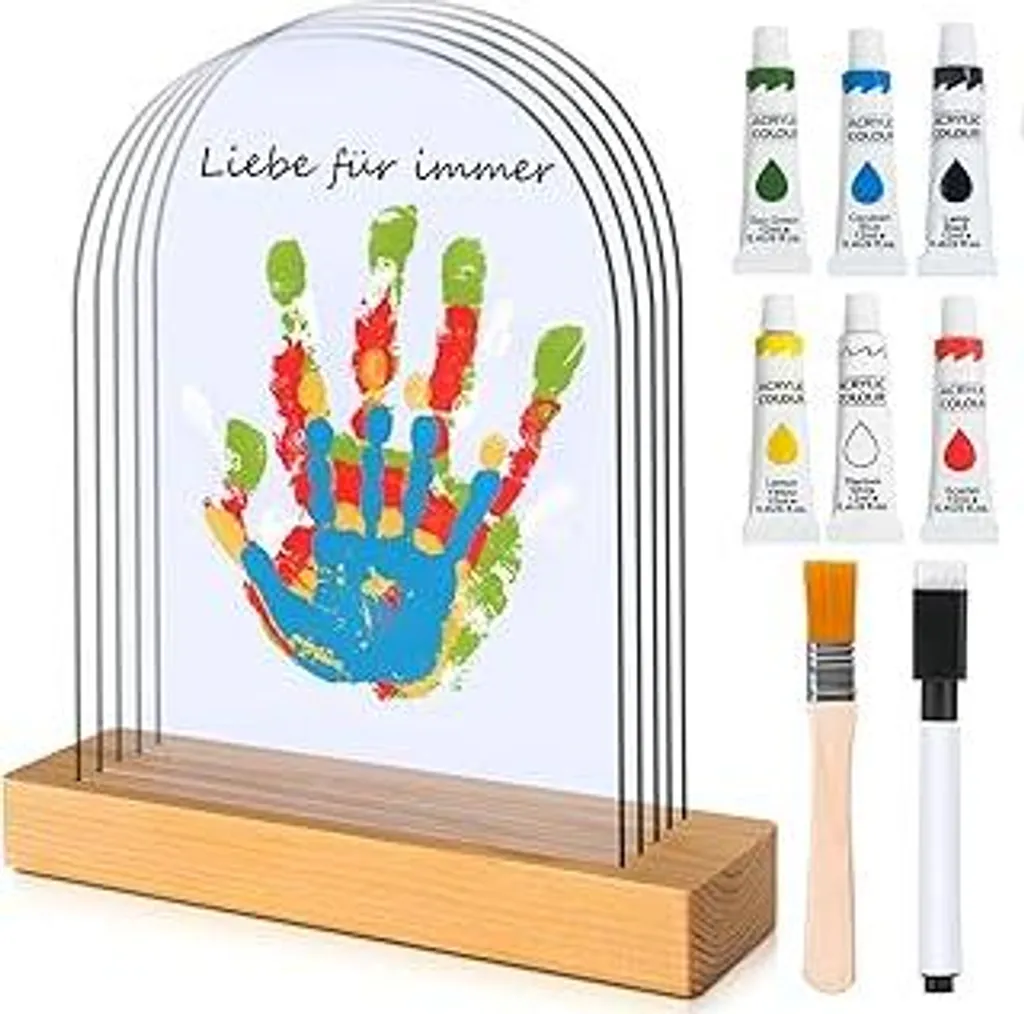 Kit Impronte Mani Famiglia TOGOU2S | Regalo Festa Mamma e Papà 5 Persone
