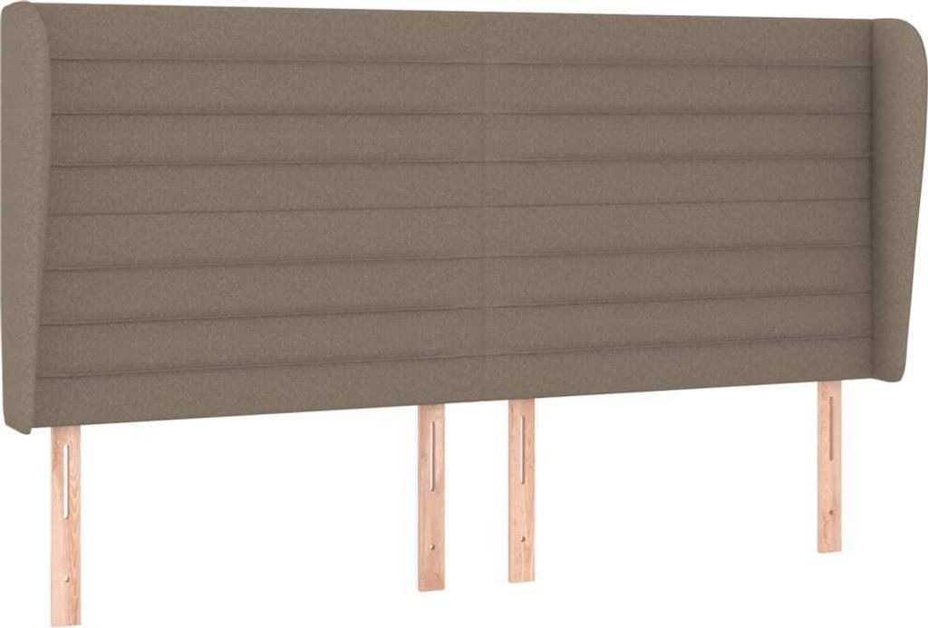 "WINTER SALE" Kopfteil mit Ohren Taupe 183x23x118/128 cm Stoff - Kopfteile NEU3644774