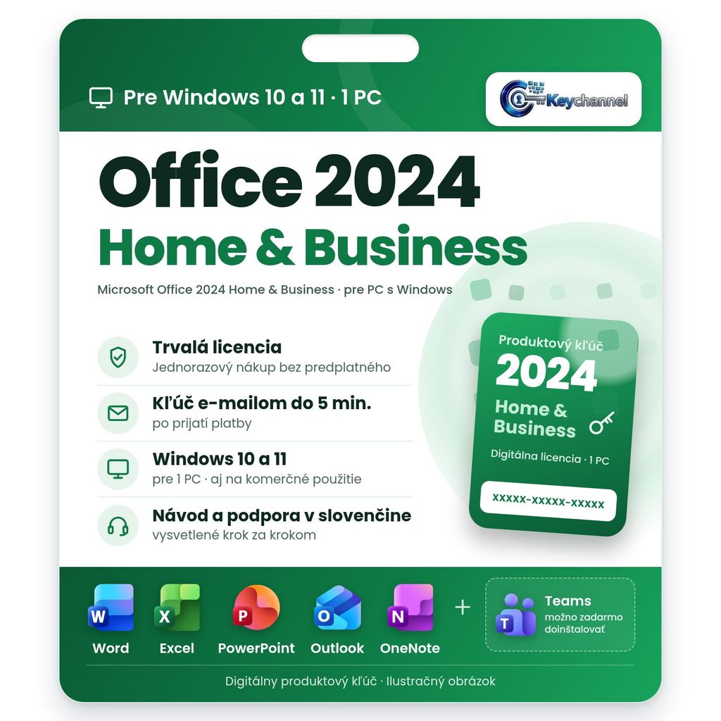 Microsoft Office 2024 Home & Business | Plná verzia pre Obrázok produktu 