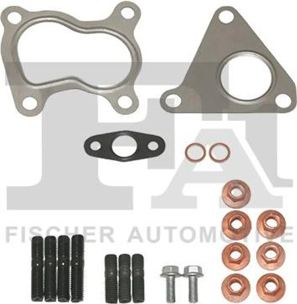 FA1 KT220006 Kit di montaggio, turbocompressore OE compatibile con Logan, Almera, Micra, Clio, Kangoo, Megane, Scenic, Thalia