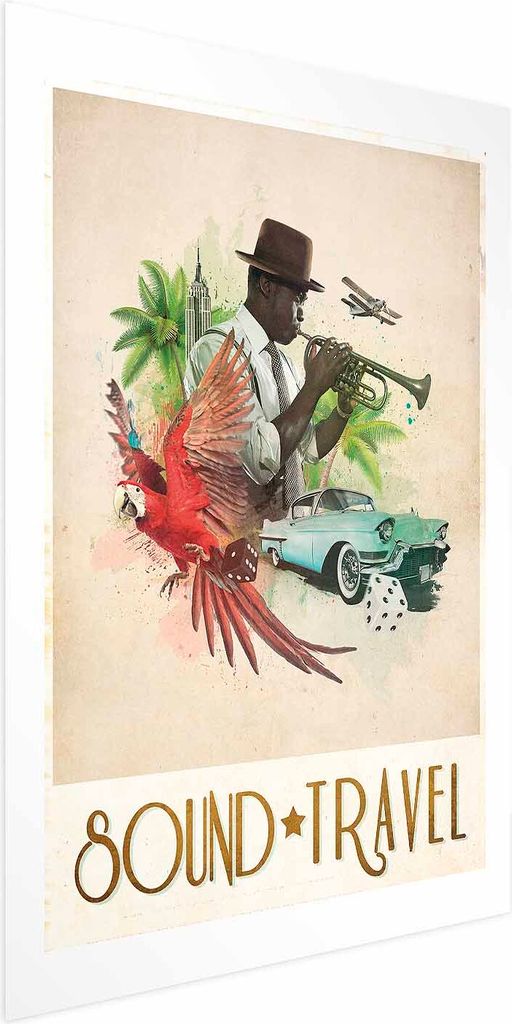 Posterpapier Poster - Sound Travel 29.7x42 cm Text i-A-0157-ao-a