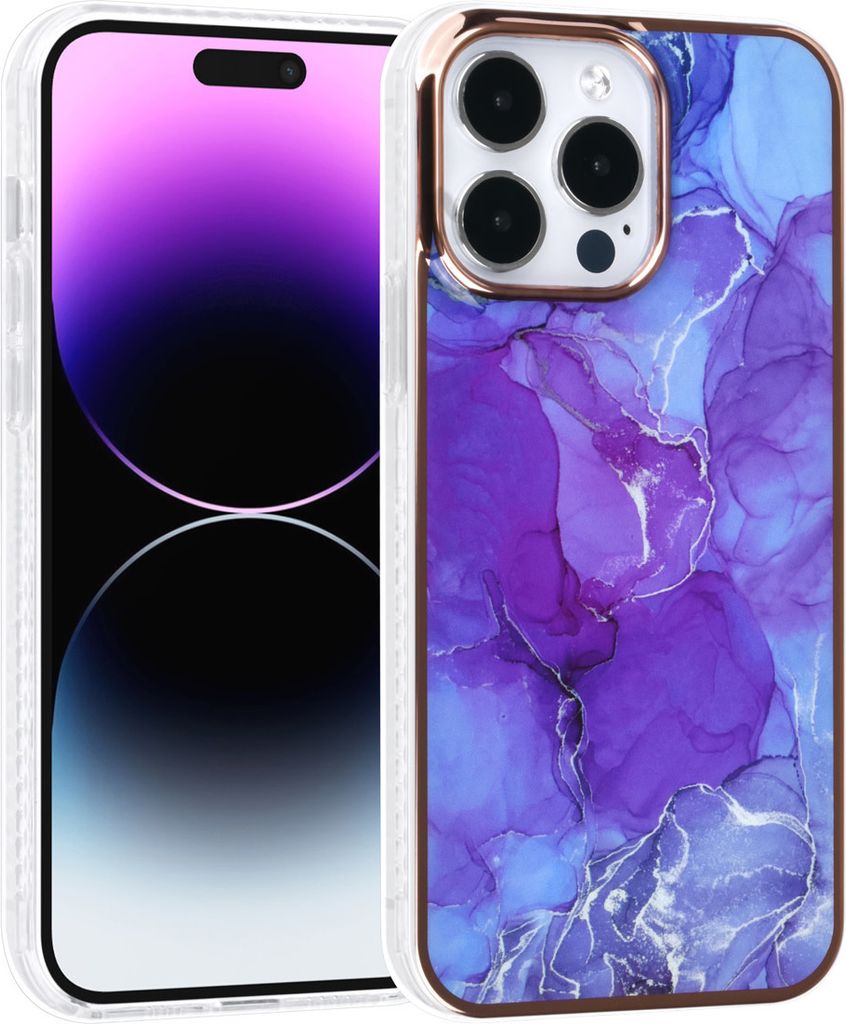UNIQ Accessory iPhone 14 Pro Max TPU Backcover - Marble Purple