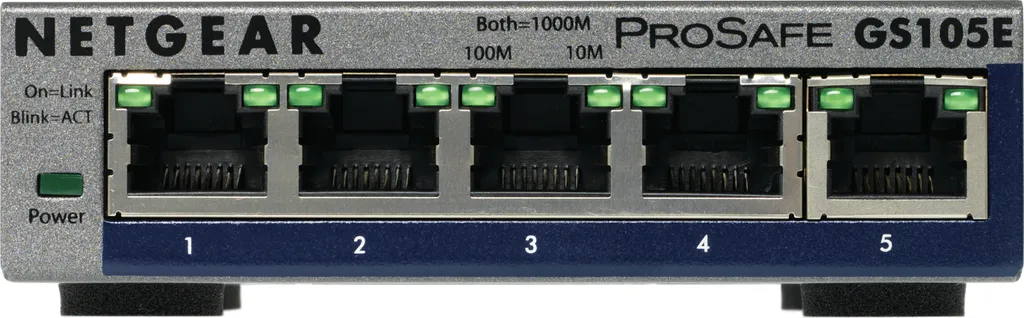 Commutateur Smart Web Managed 5 Ports GE NETGEAR GS105E ProSafe Plus