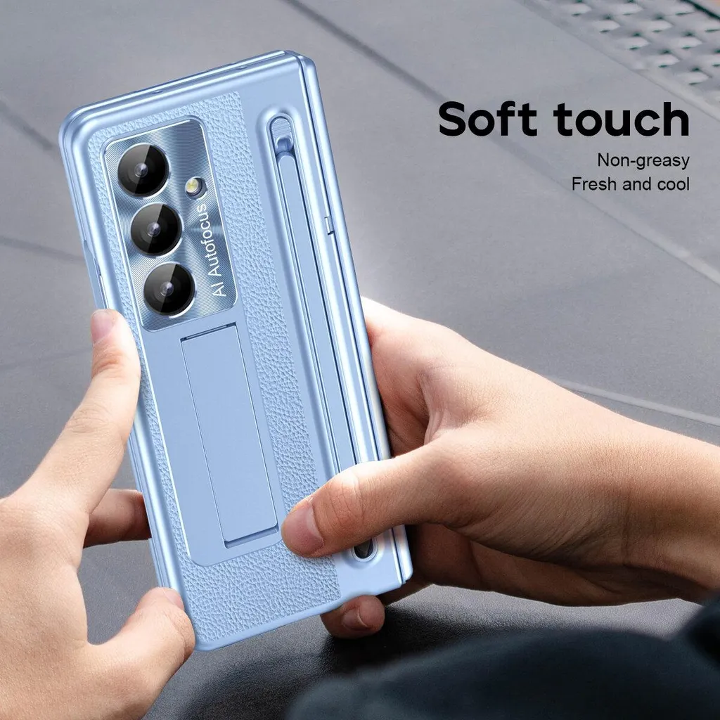 Custodia Samsung Galaxy Z Fold 7 Blu con Supporto Penna e Stand - 6