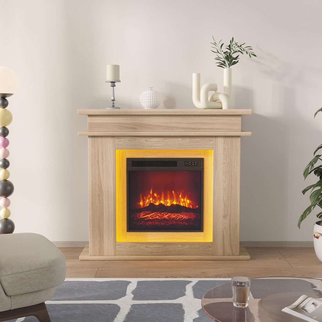 INONEFT Elektrische kachel, 101x34,5x88,8 cm, realistisch Productafbeelding 