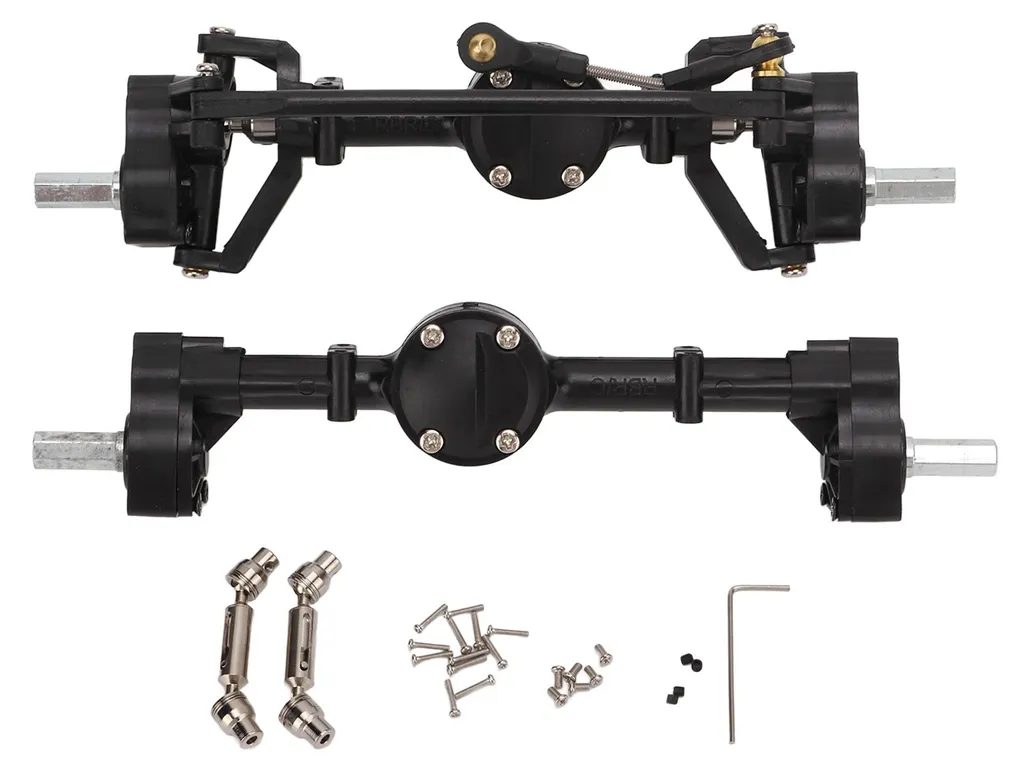 Kit Essieux RC Portiques en Plastique et Aluminium pour WPL C14 et C24
