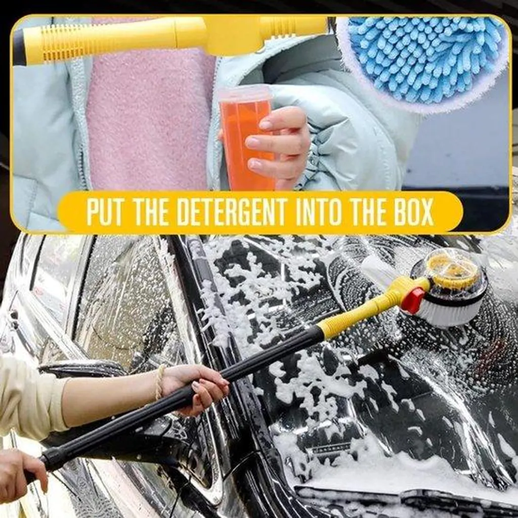 Brosse rotative 100 cm contre saleté incrustée avec réservoir savon