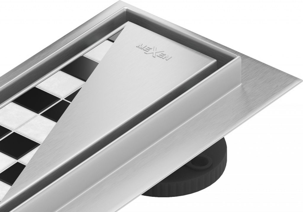 Mexen Flat M13 linearer Ablauf 2in1 150 cm, Chrom - 1010150