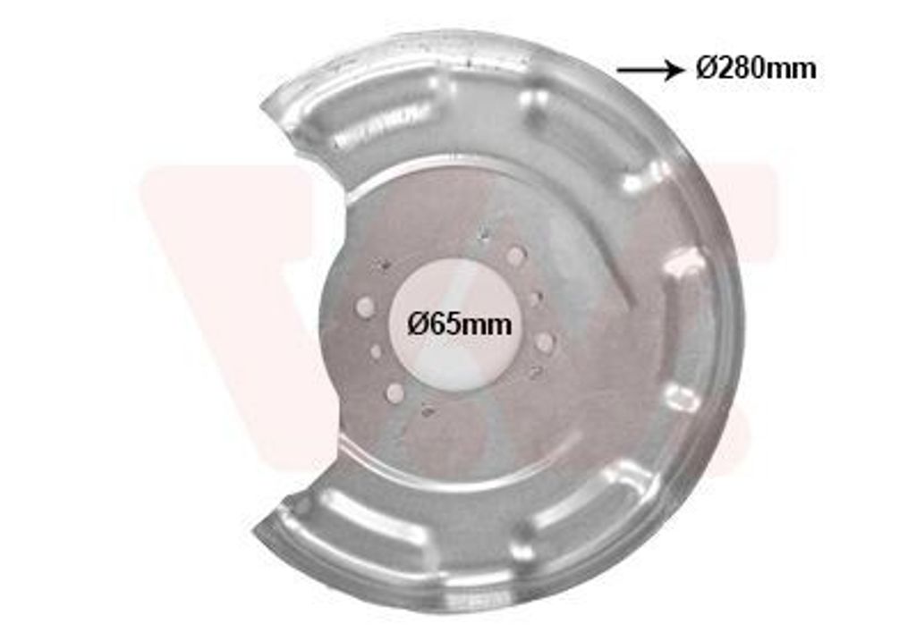 VAN WEZEL Spritzblech Bremsscheibe für HYUNDAI i20 Schrägheck (GB, IB) Hinten Rechts 8323374 Ankerblech