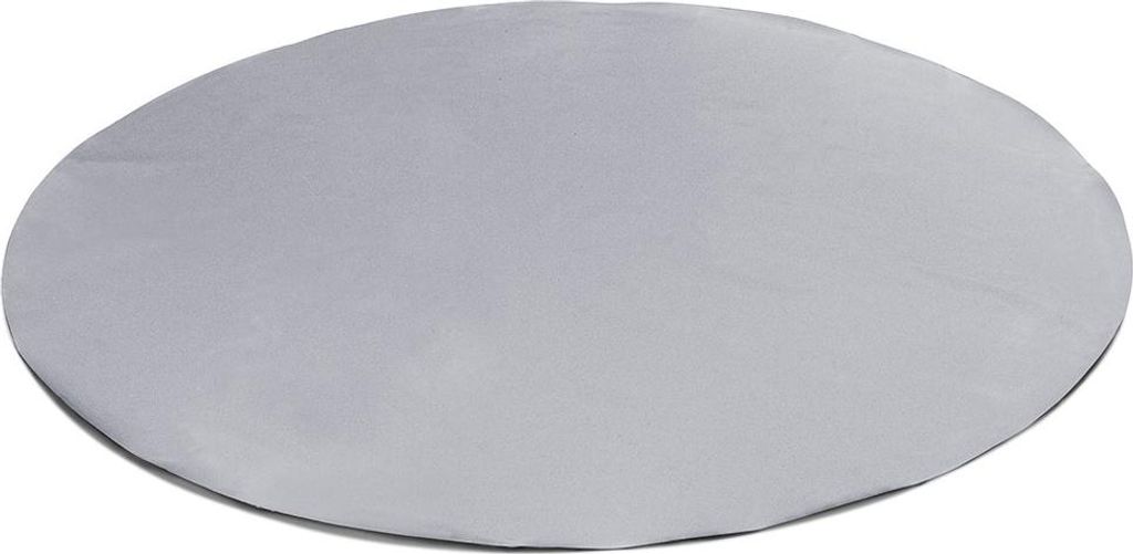 (600g/m²) Runde LKW-Plane/PVC-Plane ohne Ösen (Grau RAL7042, 420 cm) Poolabdeckung Abdeckpane Poolplane Poolunterlage Bache Schutzplane