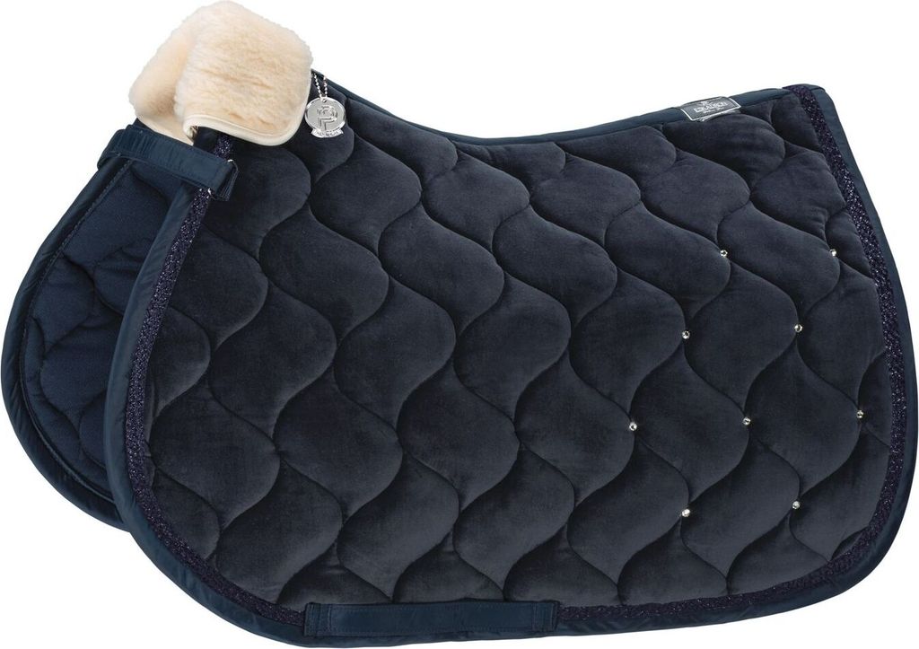 Eskadron Platinum Pure Schabracke " VELVET CRYSTAL " Form - Vielseitigkeit Farbe - navy
