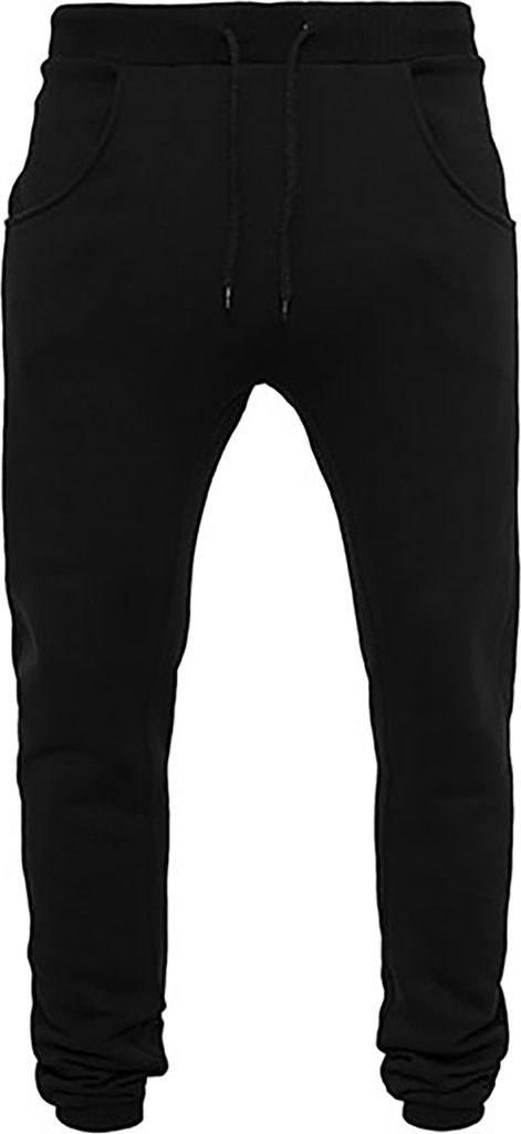 Build Your Brand BY013 | Heavy Deep Crotch Sweatpants / Herren Jogging Hose - Farbe: Black - Größe: S