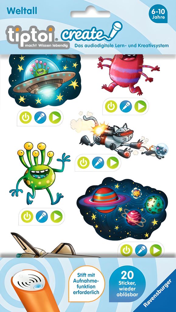 tiptoi - CREATE Sticker Weltall