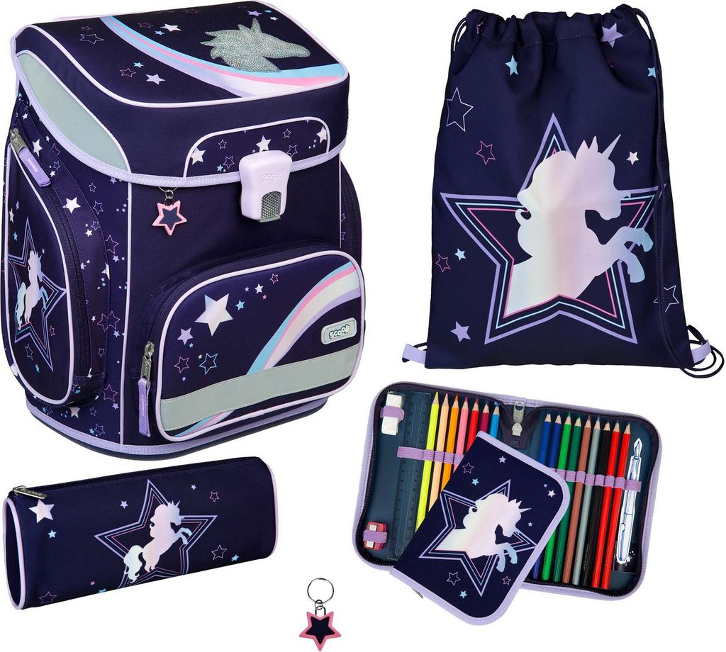 SCOOLI EasyFit Dreamland Schulranzen Set, 5tlg. Produktbild 