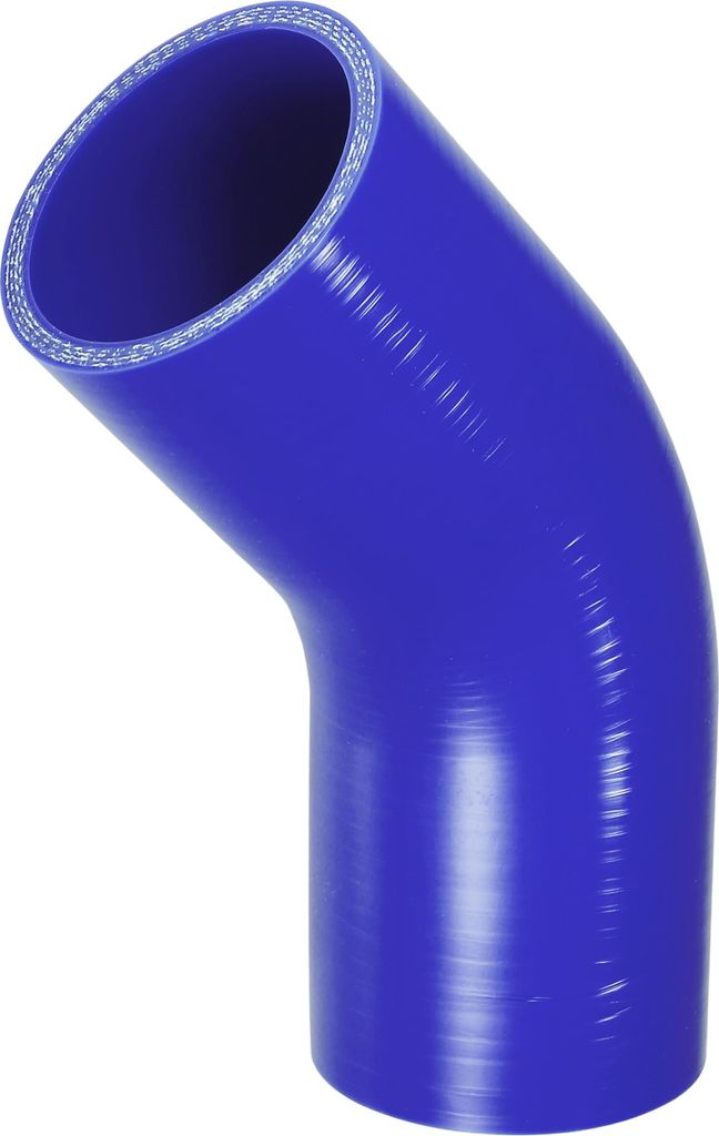 1 Stück 60mm 2,36" ID 90mm 3,54" Länge 45 Grad blau Autosilikonschlauch Kühlmittelschlauch Universal