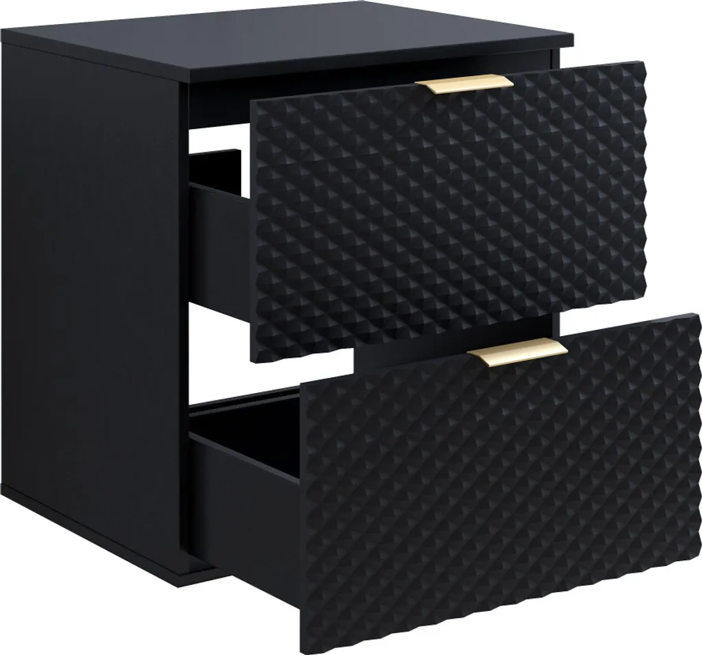 Meuble sous-vasque EUREKA 60 cm noir pour rénover une salle de bain - 3