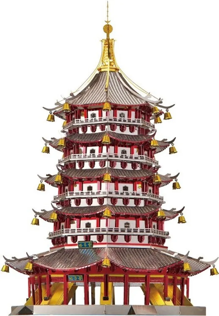 Maquette Métallique 3D Pagode Leifeng Piececool Kit de Construction