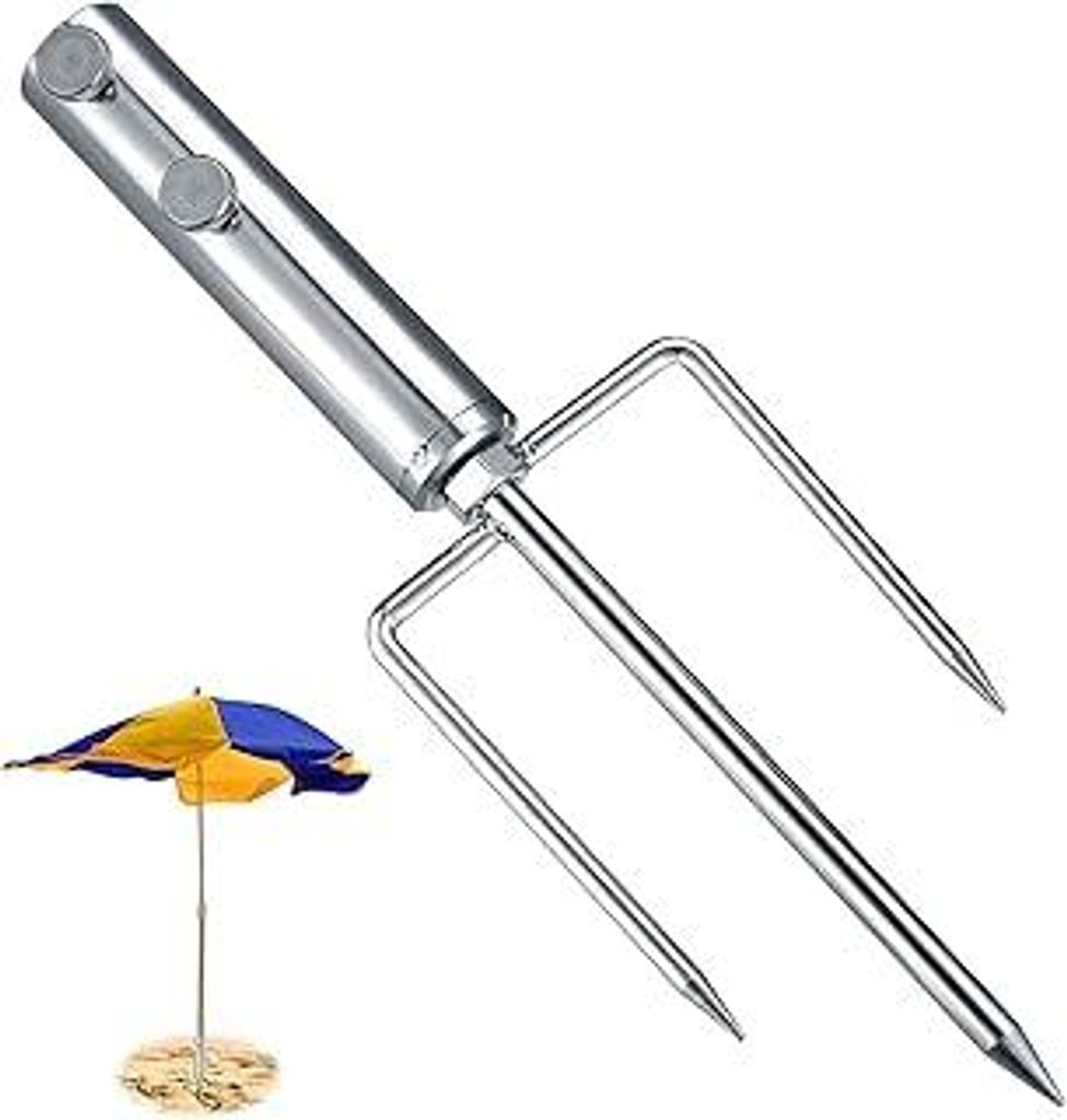 Erdspieß Sonnenschirm, Rasendorn für Sonnenschirm, Sonnenschirmständer mit Rasendorn, Sonnenschirmhalterung für Ständer Boden Gartenschirm Ang...