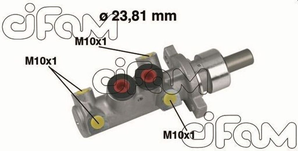 CIFAM 202-361 Bremszylinder Hauptbremszylinder passend für PEUGEOT PARTNER Combispace (5F) PARTNER Kasten (5) 406 (8B) 406 Coupe (8C) 406 Break (8...