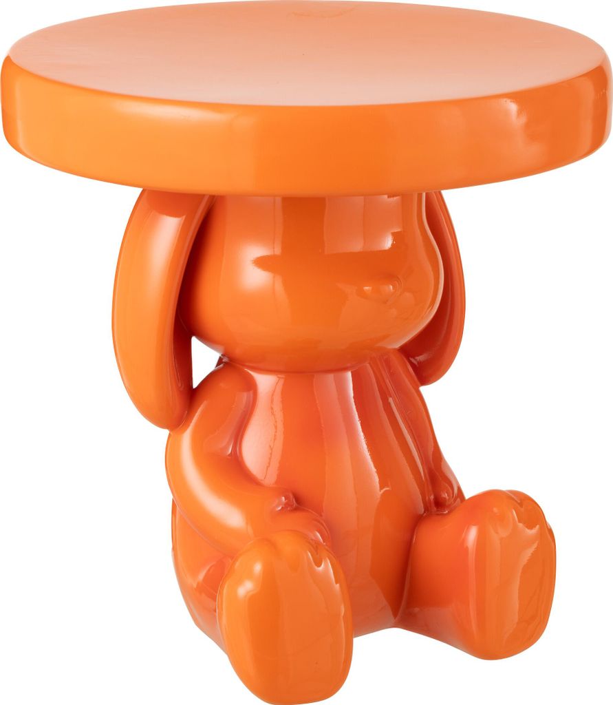 Beistelltisch bär polyresin orange
