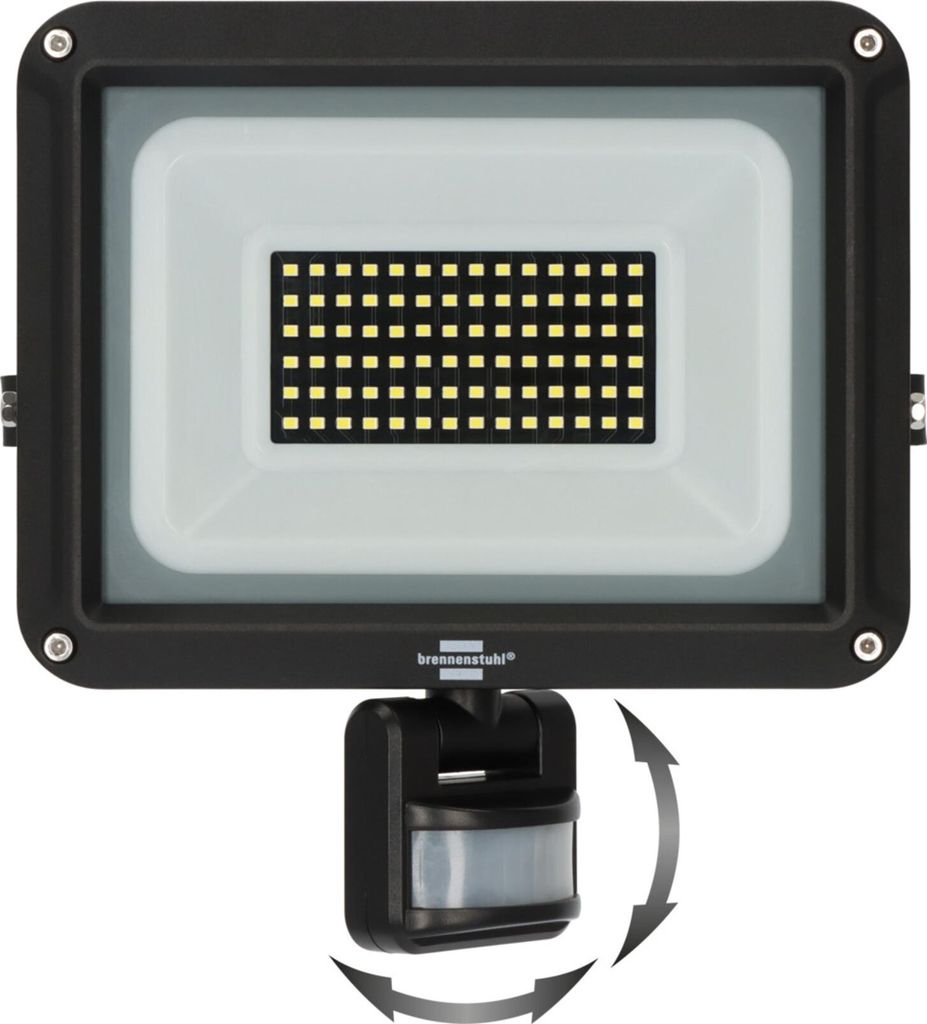 led jaro 7060 p (led outdoor wall mounted floodlight led ip65, 50w, 5800lm, 6500k, mitBewegungsmelder )