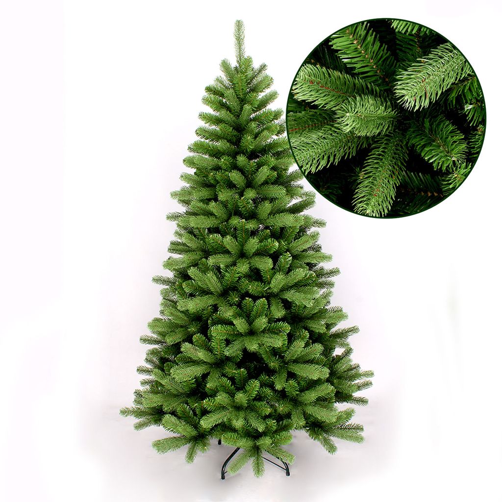 180-210cm Künstlicher LED Weihnachtsbaum Tannenbaum Kunstbaum Grün mit Ständer 