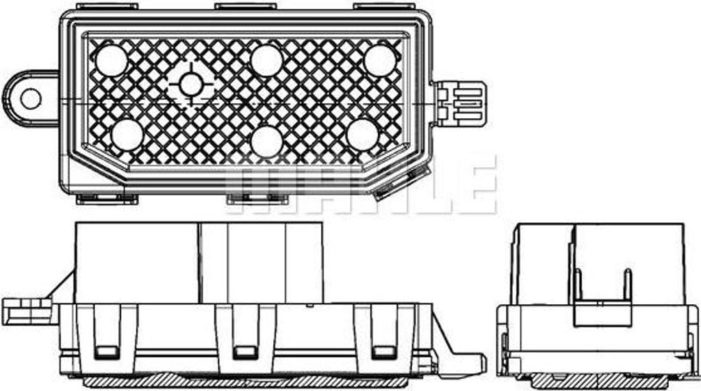 MAHLE Regler Innenraumgebläse Gebläsewiderstand ABR 77 000P für VOLVO V40 Schrägheck (525, 526)
