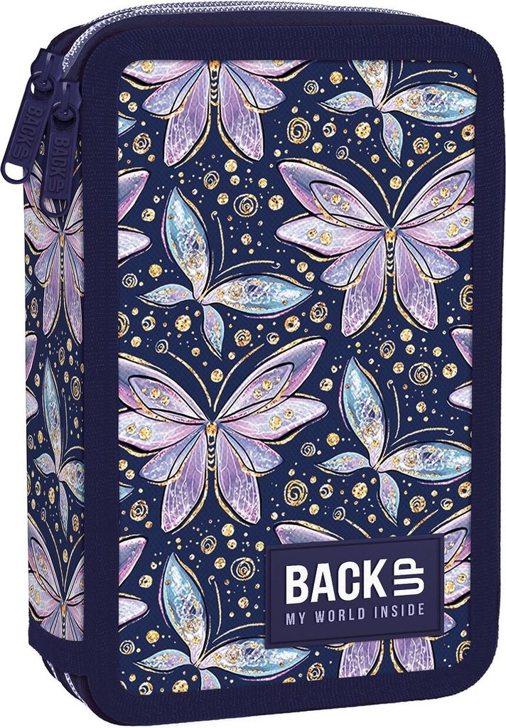 Federtasche Schmetterlinge 2 - Fach Federtasche gefüllt Produktbild 