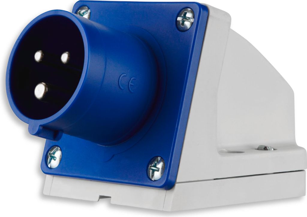 REV CEE-Stecker Wand 230V, 3-polig, IP44, blau Produktbild 