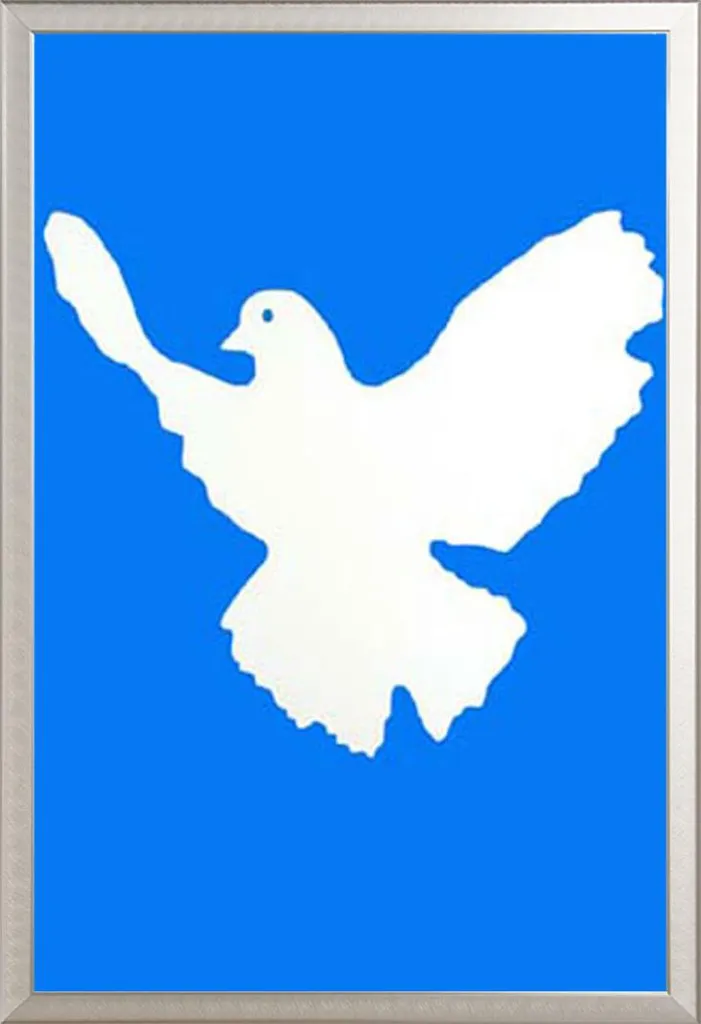 Tableau mural Peace avec cadre interchangeable Shinsuke en alu et acrylique